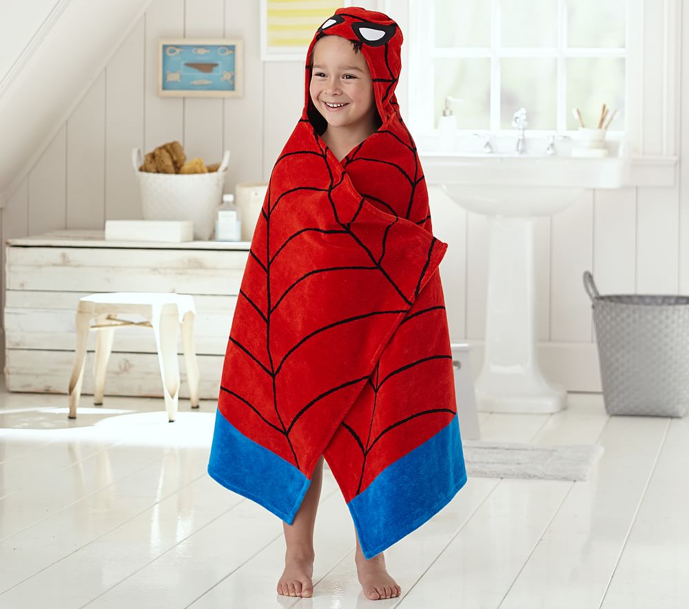 Spider-Man Kids Hooded Towel